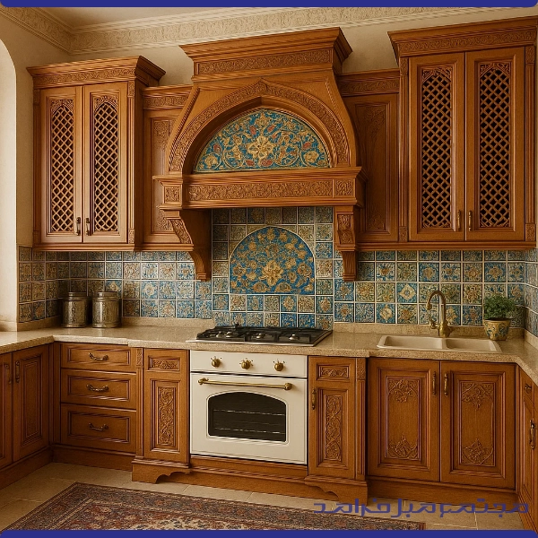 طراحی کابینت کلاسیک در یزد، به سبک خانه‌های اصیل ایرانی