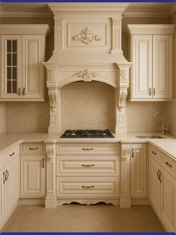 طراحی کابینت کلاسیک در یزد، به سبک خانه‌های اصیل ایرانی