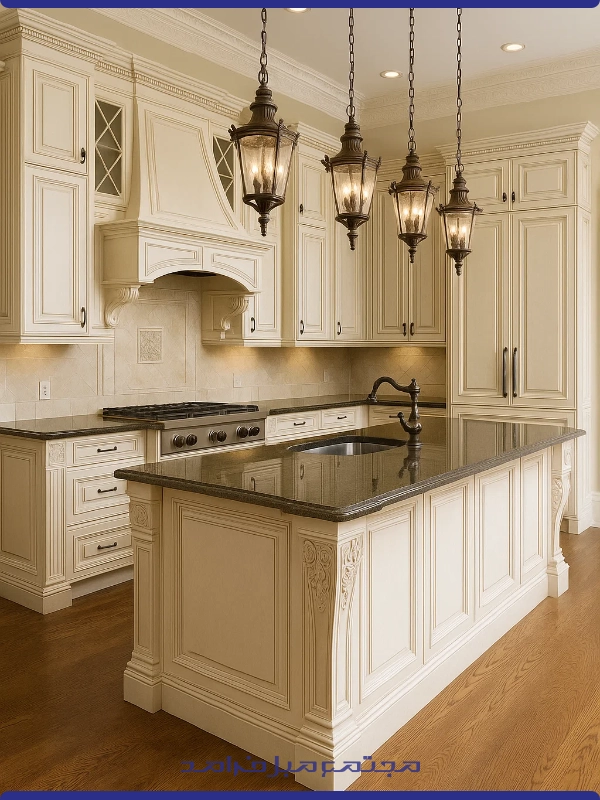 طراحی کابینت کلاسیک در یزد، به سبک خانه‌های اصیل ایرانی