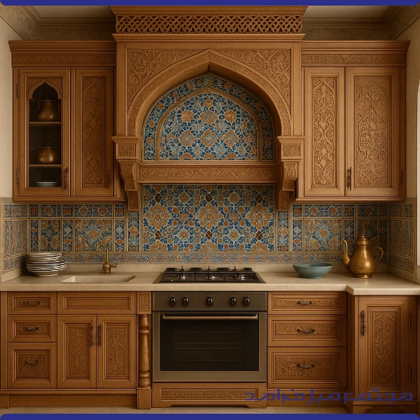 طراحی کابینت کلاسیک در یزد، به سبک خانه‌های اصیل ایرانی