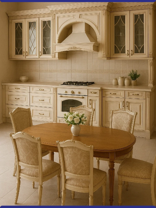 طراحی کابینت کلاسیک در یزد، به سبک خانه‌های اصیل ایرانی