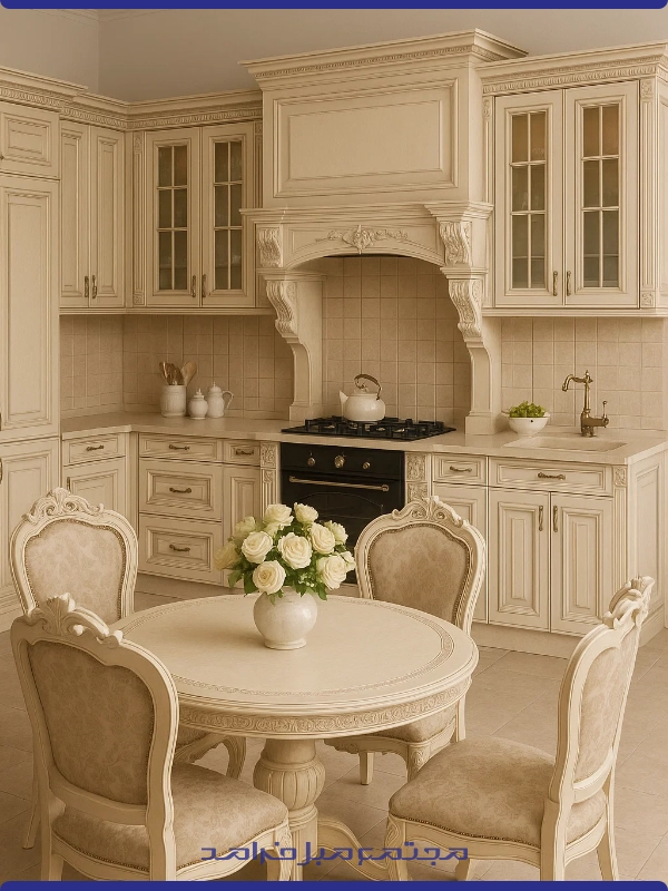 طراحی کابینت کلاسیک در یزد، به سبک خانه‌های اصیل ایرانی