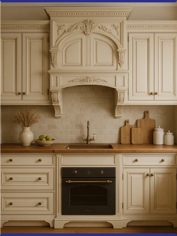 طراحی کابینت کلاسیک در یزد، به سبک خانه‌های اصیل ایرانی