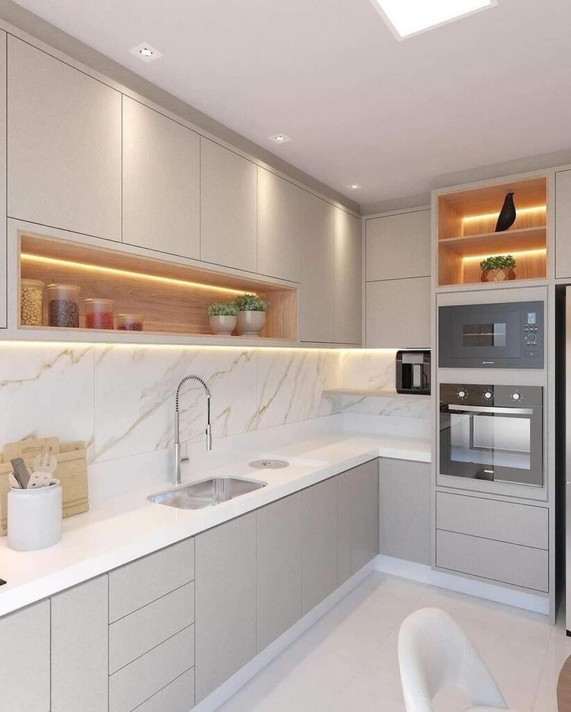 کابینت مدرن برای آشپزخانه های کوچک در یزد ،۷ مدل جدید با طراحی کاربردی 6 کابینت مدرن برای آشپزخانه های کوچک در یزد ،۷ مدل جدید با طراحی کاربردی